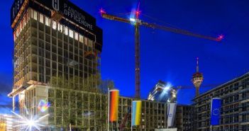 Erfolgreiche Abwicklung des Düsseldorfer Hochbaukomplexes durch Schalungs- und (Foto: PERI Deutschland)