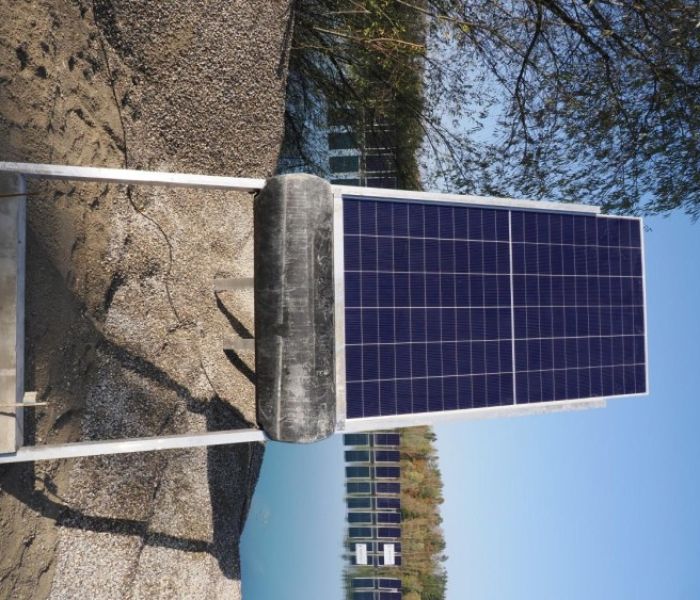 Zur Ansicht: Ein einzelnes SKipp Photovoltaikmodul (Foto: SINN Power GmbH)